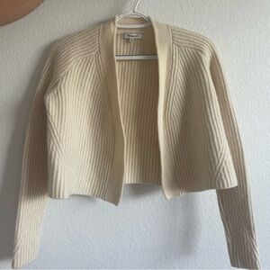 Madewell Cropped Merino Wool Cardigan